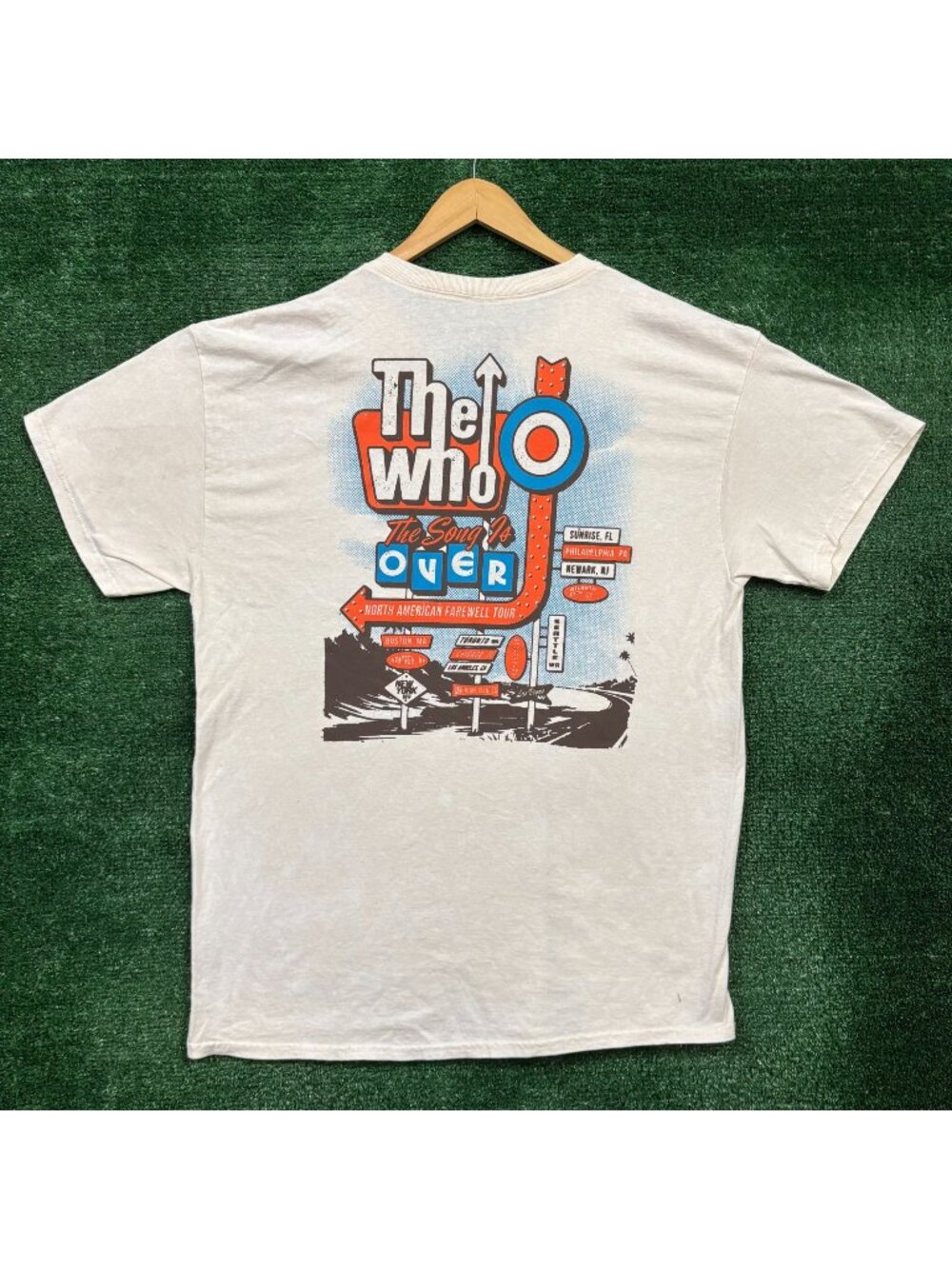 The Who Farwell Tour The Song Is Over Rock Band T-Shirt Size Extra Large